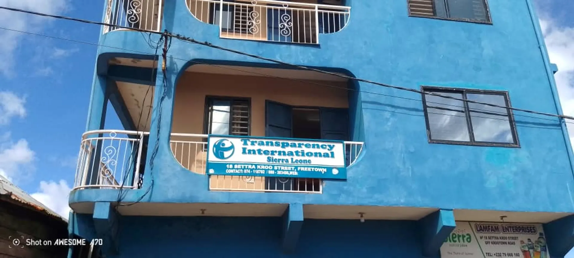 Transparency International Sierra Leone - TISL anti-corruption campaign banner image